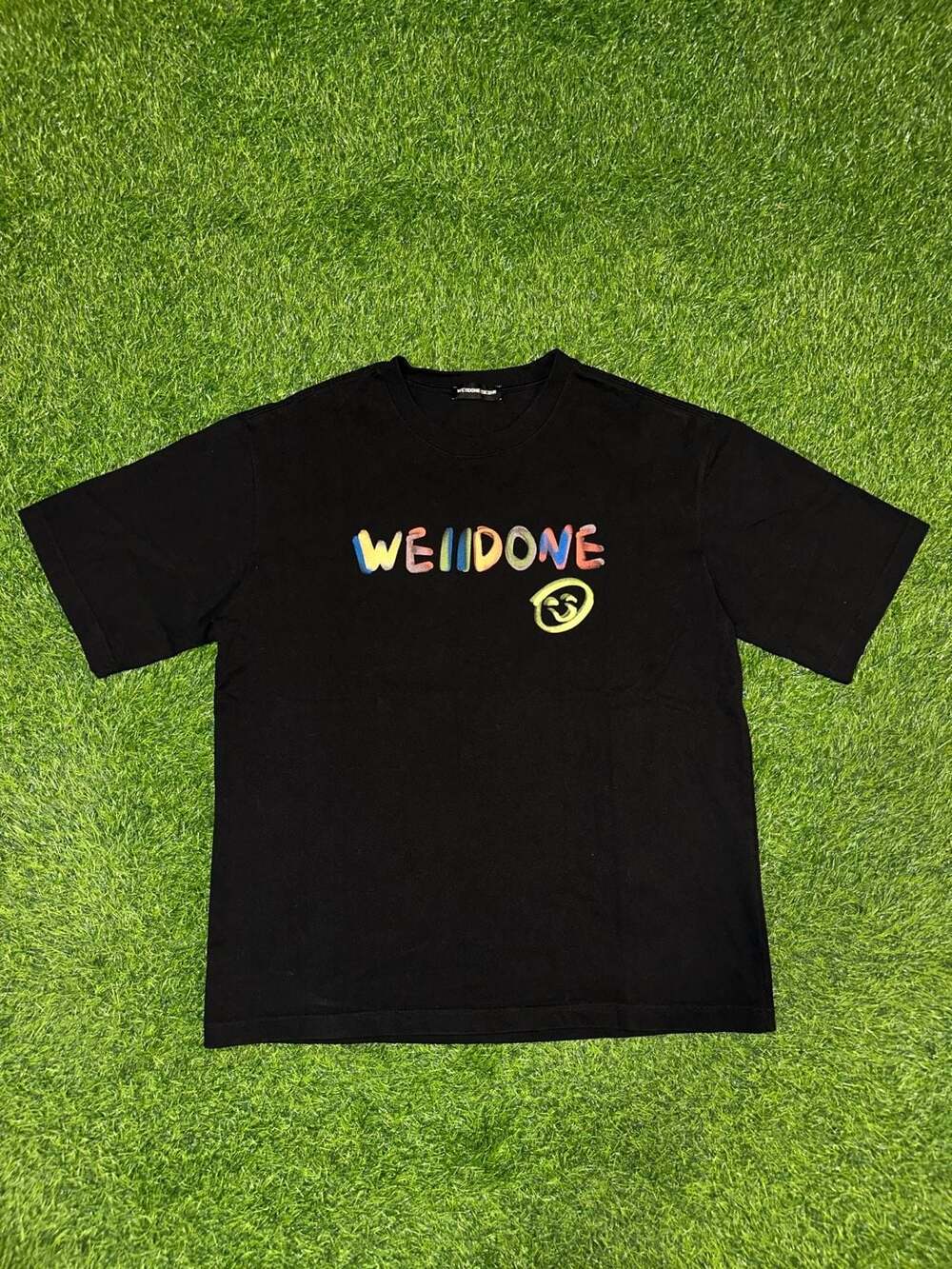 We11done Cikshr Logo T-Shirt Size L Black